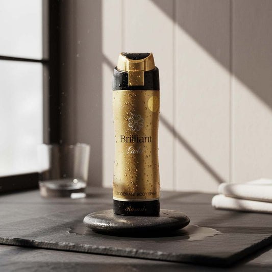 Rasasi – Deo Brilliant Gold 200ml Body Spray – For Her