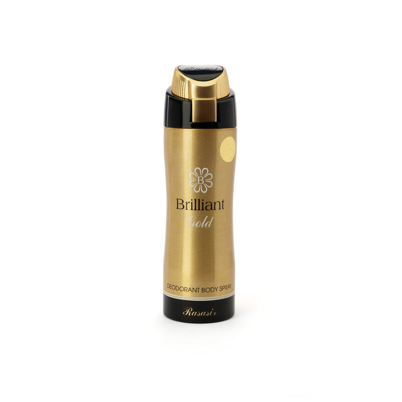 Rasasi – Deo Brilliant Gold 200ml Body Spray – For Her